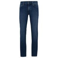 Slim-fit jeans in pure-blue comfort-stretch denim, Hugo boss