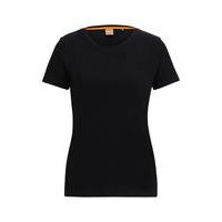 Slim-fit T-shirt in cotton jersey with logo, Hugo boss