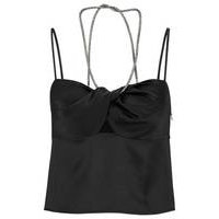 Twist-front top with crystal straps, Hugo boss