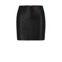 Slim-fit mini skirt in glitter-effect fabric, Hugo boss