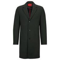 Wool-blend coat with ivory-nut buttons, Hugo boss