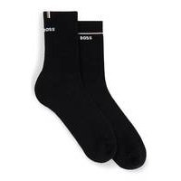 Two-pack of quarter-length socks with logo details, Hugo boss