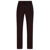 Slim-fit trousers in a micro-patterned wool blend, Hugo boss