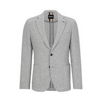 Slim-fit jacket in a striped wool blend, Hugo boss