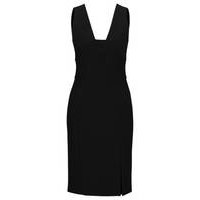 Slim-fit dress with front slit, Hugo boss