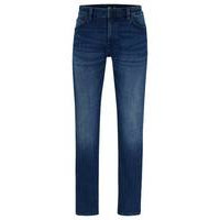 Regular-fit jeans in blue Coolmax® denim, Hugo boss