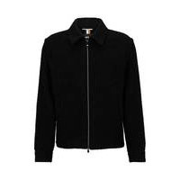 Slim-fit jacket in a micro-patterned wool blend, Hugo boss