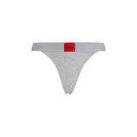 Stretch-cotton thong briefs with logo waistband, Hugo boss