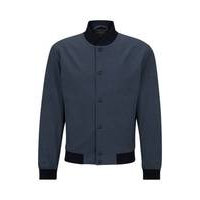 Slim-fit jacket in micro-patterned performance-stretch jersey, Hugo boss