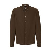 Relaxed-fit button-down shirt in a washed cotton blend, Hugo boss