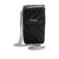 Quilted phone holder in synthetic coated fabric, Hugo boss