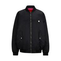 Oversized-fit bomber jacket in water-repellent fabric, Hugo boss