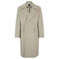 All-gender relaxed-fit coat in wool, Hugo boss