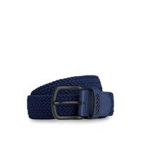 Woven belt with leather trims, Hugo boss