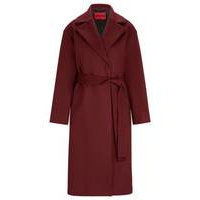 Relaxed-fit coat in a wool blend with cashmere, Hugo boss