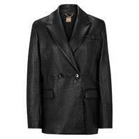 Leather jacket with peak lapels, Hugo boss