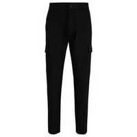 Slim-fit trousers in performance-stretch jersey, Hugo boss