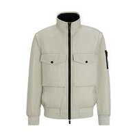 Water-repellent bomber jacket with detachable sleeves, Hugo boss