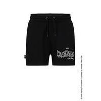 BOSS x Keith Haring gender-neutral shorts in cotton-blend terry, Hugo boss