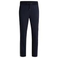 Regular-fit tracksuit bottoms with contrast piping, Hugo boss