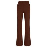 Regular-fit trousers in stretch twill with flared leg, Hugo boss