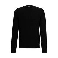 Graphic-jacquard sweater in a virgin-wool blend, Hugo boss