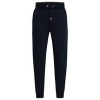 Regular-fit tracksuit bottoms in mixed materials, Hugo boss