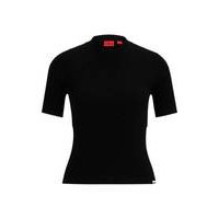 Slim-fit short-sleeved sweater with seam detail, Hugo boss