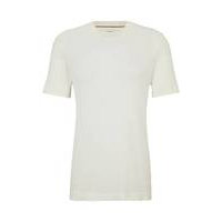 Textured-knit T-shirt in cotton and silk, Hugo boss