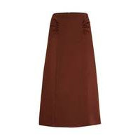 High-waisted A-line skirt with gathered details, Hugo boss