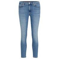 Skinny-fit jeans in blue stretch denim, Hugo boss