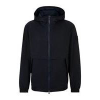 Regular-fit hooded jacket in air-mesh stretch fabric, Hugo boss