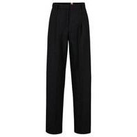 Relaxed-fit trousers in a wool blend with cashmere, Hugo boss