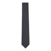 Micro-patterned tie in silk jacquard, Hugo boss