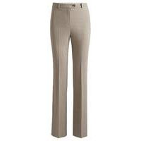 Slim-fit trousers with flared leg in stretch material, Hugo boss