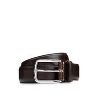 Italian-leather belt with silver-tone pin buckle, Hugo boss