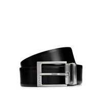 Reversible Italian-leather belt with branded buckle, Hugo boss