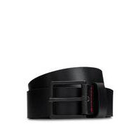 Reversible Italian-leather belt with stacked logo and flames, Hugo boss