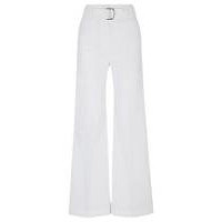 Relaxed-fit trousers in a linen blend, Hugo boss