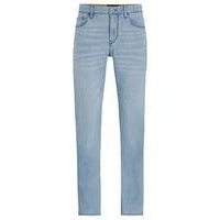 Slim-fit jeans in blue Italian denim, Hugo boss