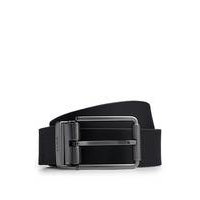 Reversible Italian-leather belt with branded keeper, Hugo boss