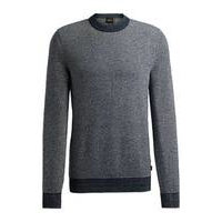 Cotton-blend sweater with mouliné effect, Hugo boss