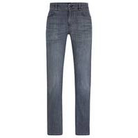 Slim-fit jeans in blue comfort-stretch denim, Hugo boss