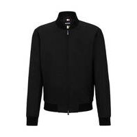 Slim-fit bomber jacket in linen with full lining, Hugo boss