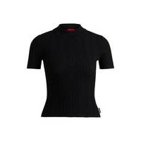 Slim-fit sweater with irregular ribbed structure, Hugo boss