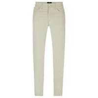 Regular-fit jeans in satin stretch denim, Hugo boss