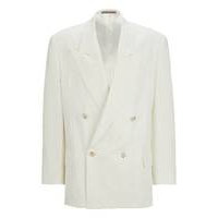 Relaxed-fit jacket in micro-patterned linen, Hugo boss