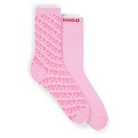 Two-pack of regular-length socks in a cotton blend, Hugo boss