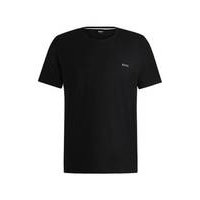 Stretch-cotton regular-fit T-shirt with logo detail, Hugo boss