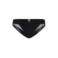 Mixed-material briefs with logo waistband, Hugo boss